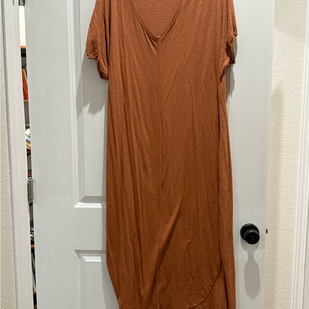 Z Supply Terracotta slub tshirt  Maxi Dress